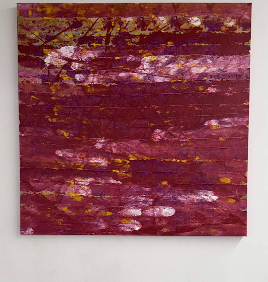 A View Inside / Hiding Behind Color, original acrylic painting by Charles Black, catalogue number 003