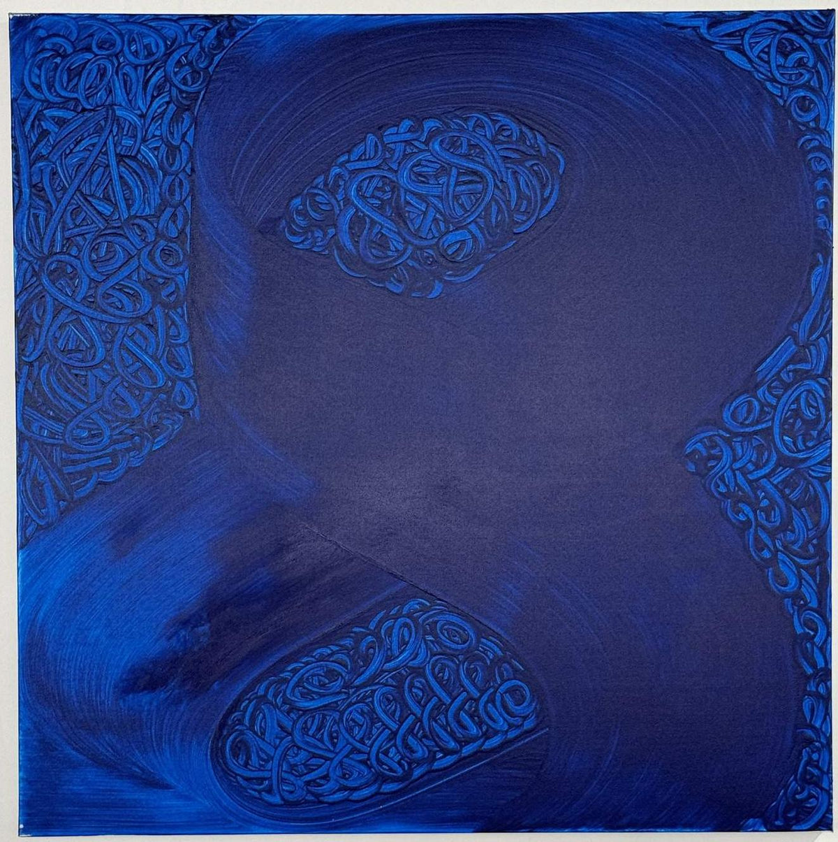 Blue Ribbon, original acrylic painting by Charles Black, catalogue number 009