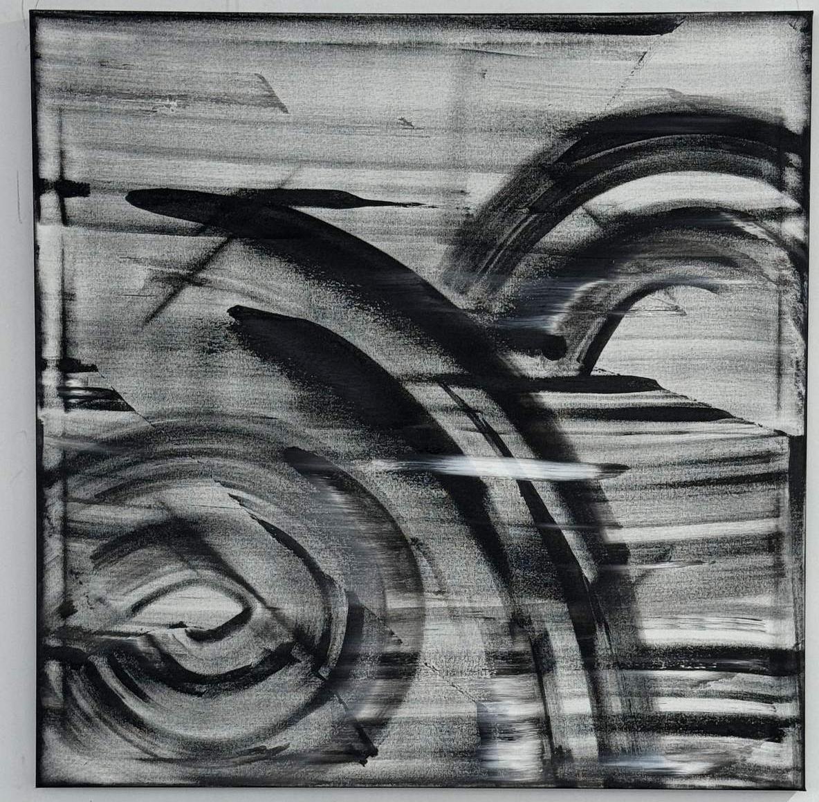 Movement Triptych, Part 1, original acrylic painting by Charles Black, catalogue number 011