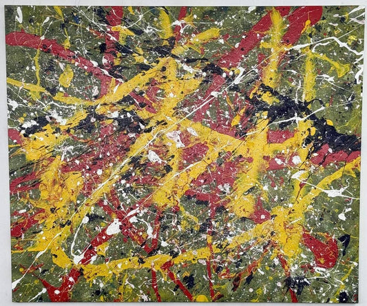 Anxiety on Canvas, original acrylic painting by Charles Black, catalogue number 024