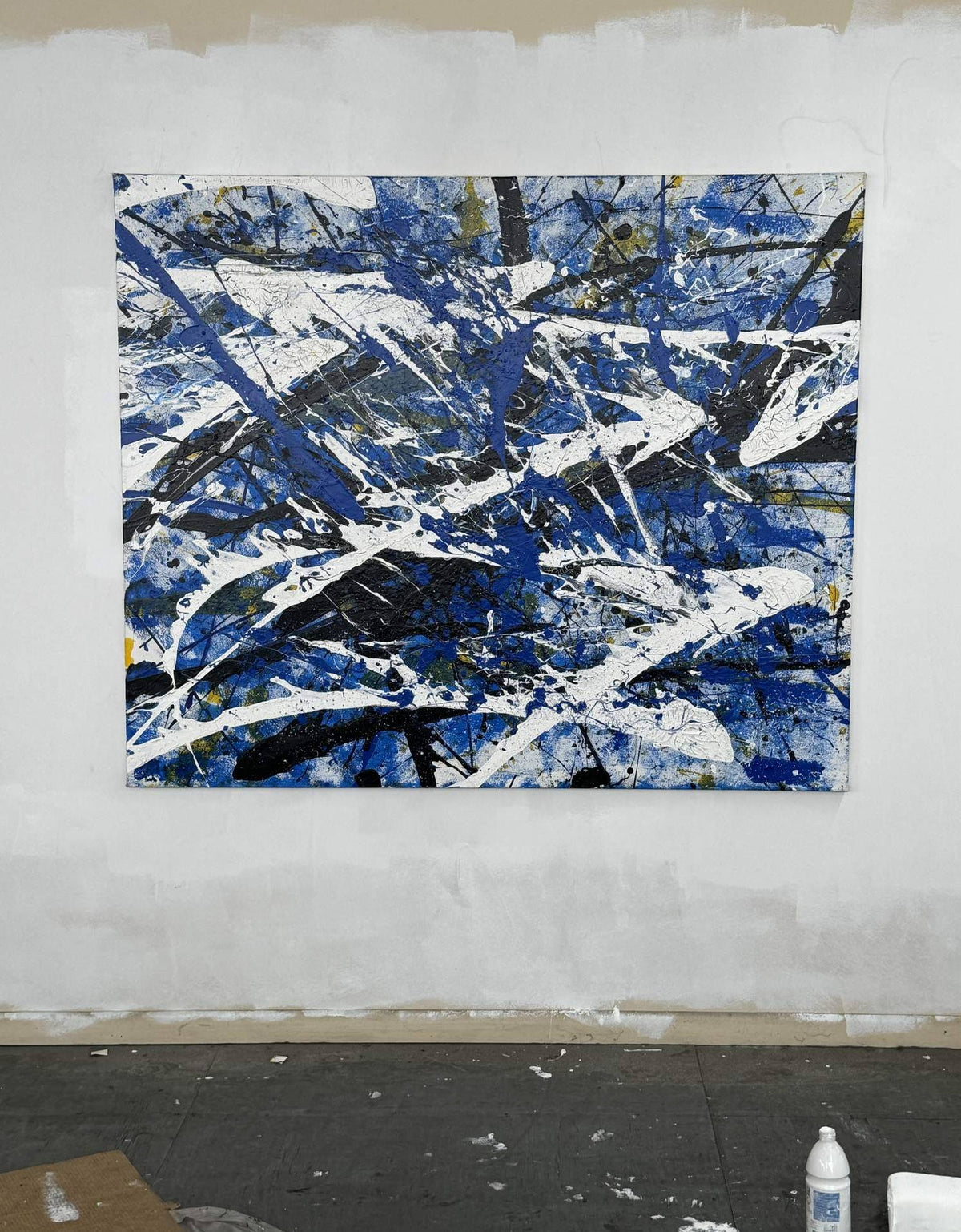 Anxiety on Canvas, original acrylic painting by Charles Black, catalogue number 025