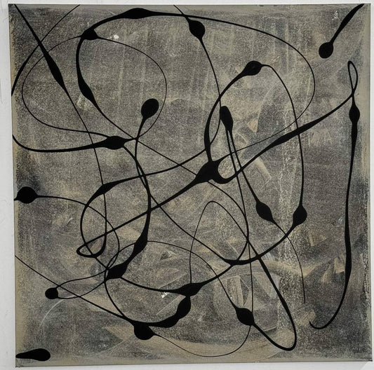 Follow the Maze, original acrylic painting by Charles Black, catalogue number 032