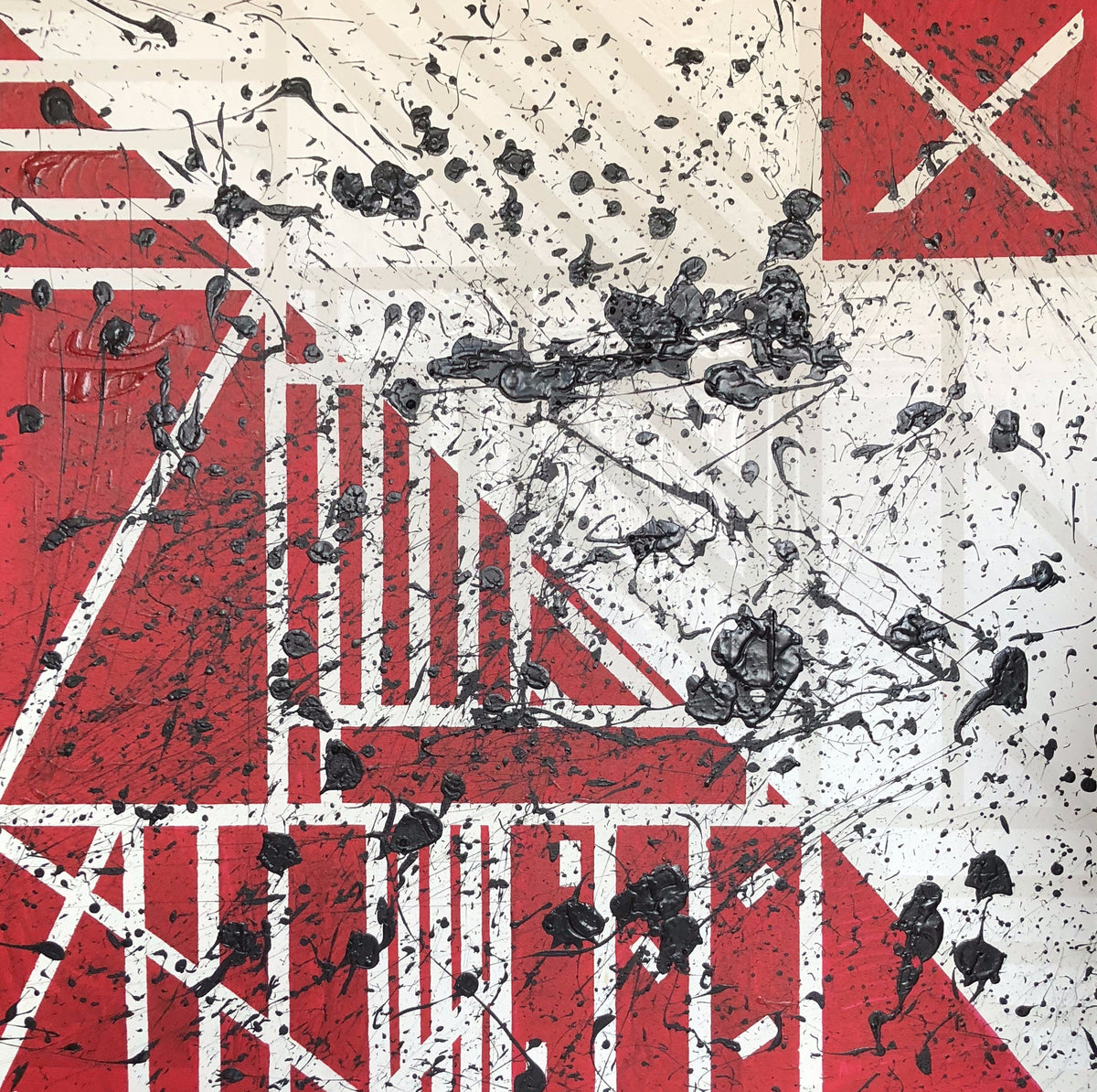 Untitled No. 045 — acrylic on canvas by Charles Black, 2018