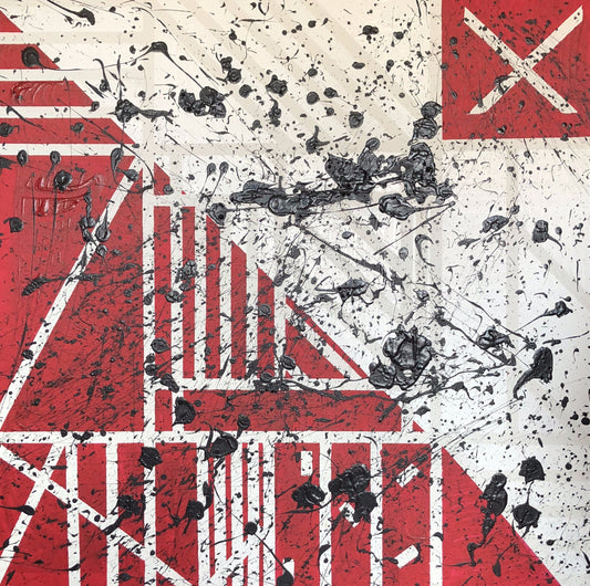Untitled No. 045 — acrylic on canvas by Charles Black, 2018