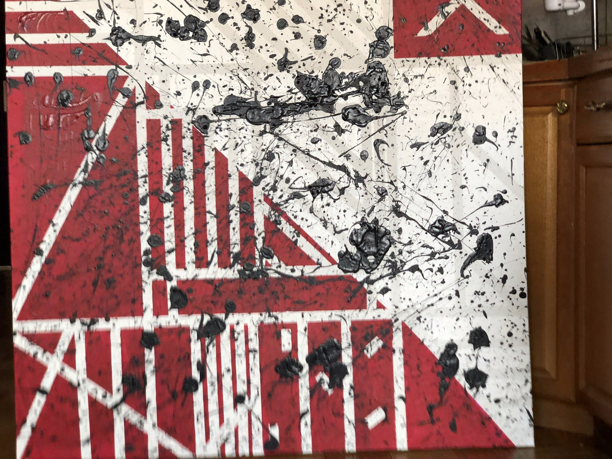Untitled No. 045 — acrylic on canvas by Charles Black, 2018