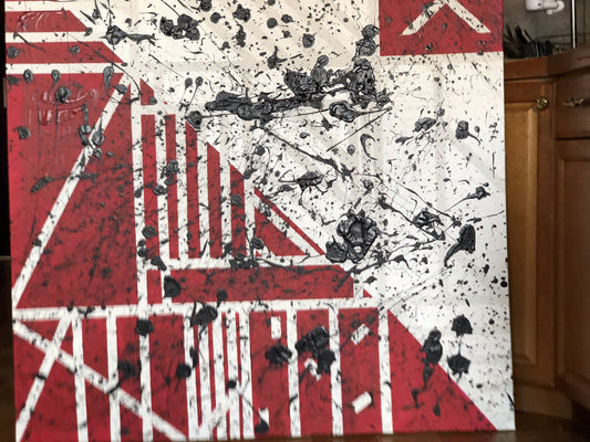 Untitled No. 045 — acrylic on canvas by Charles Black, 2018