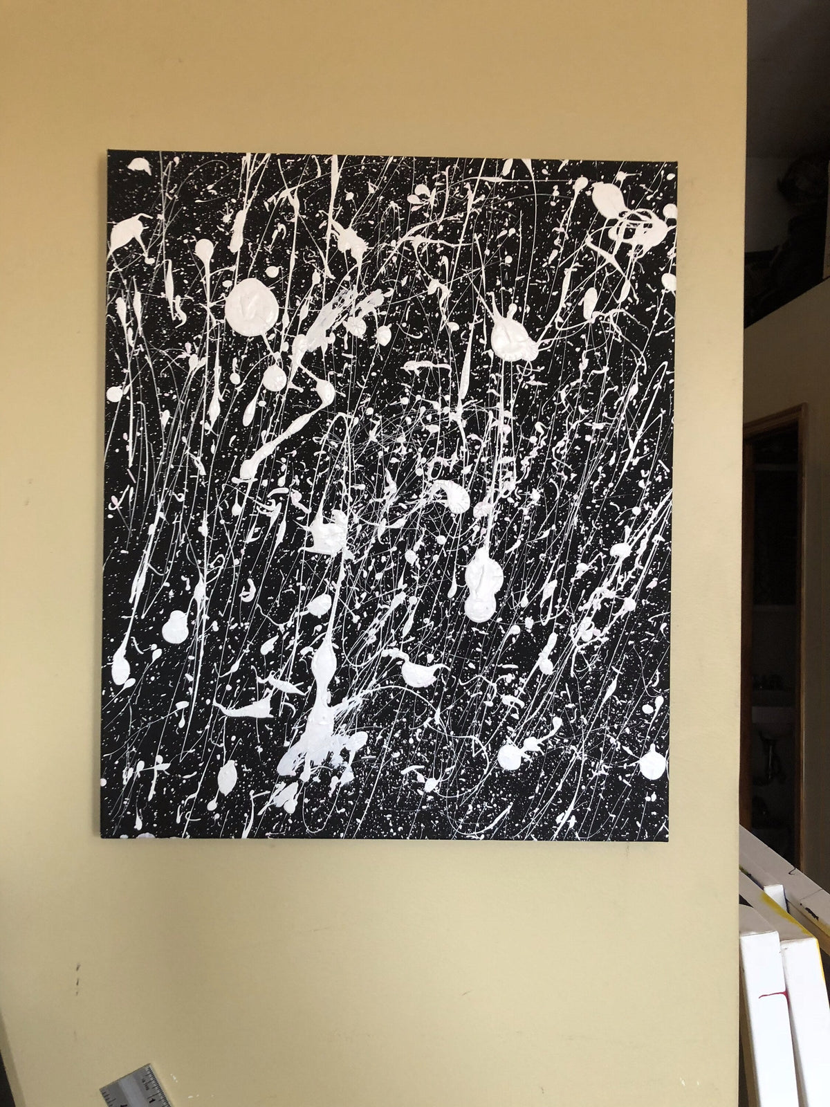 Untitled No. 048 — acrylic on canvas by Charles Black, 2018