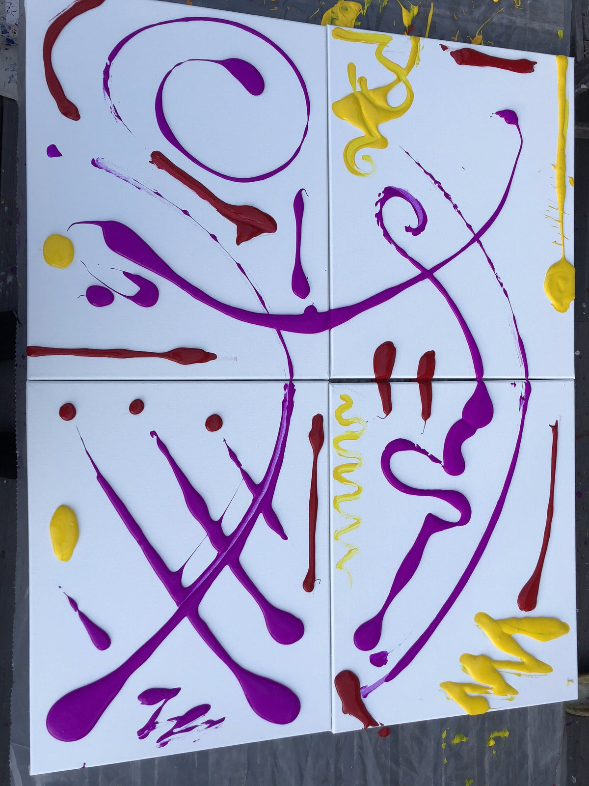 Untitled No. 050 — acrylic on canvas by Charles Black, 2018