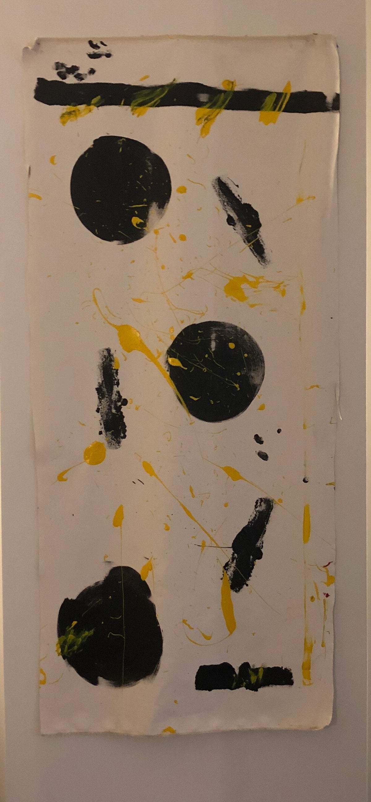 Interstellar (No. 053) — acrylic on unstretched canvas by Charles Black, 2018