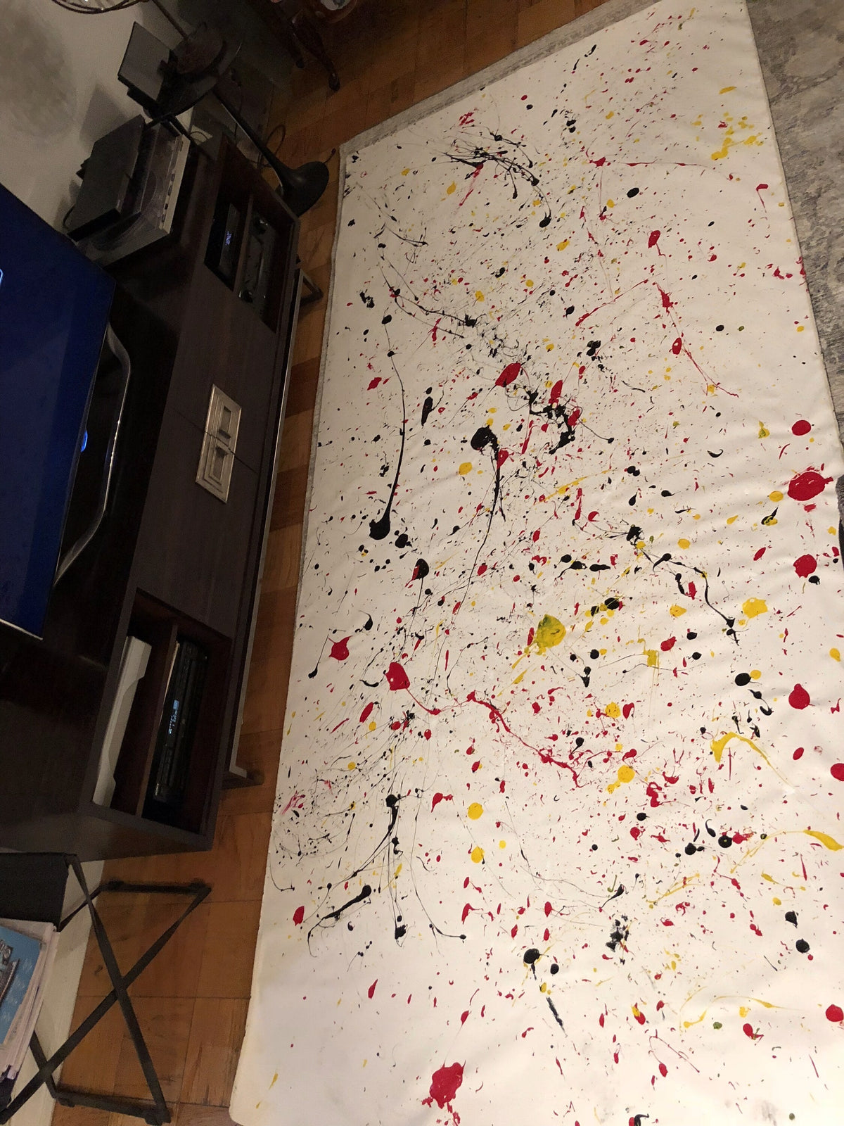 4 Seasons (No. 054) — acrylic on unstretched canvas by Charles Black, 2018