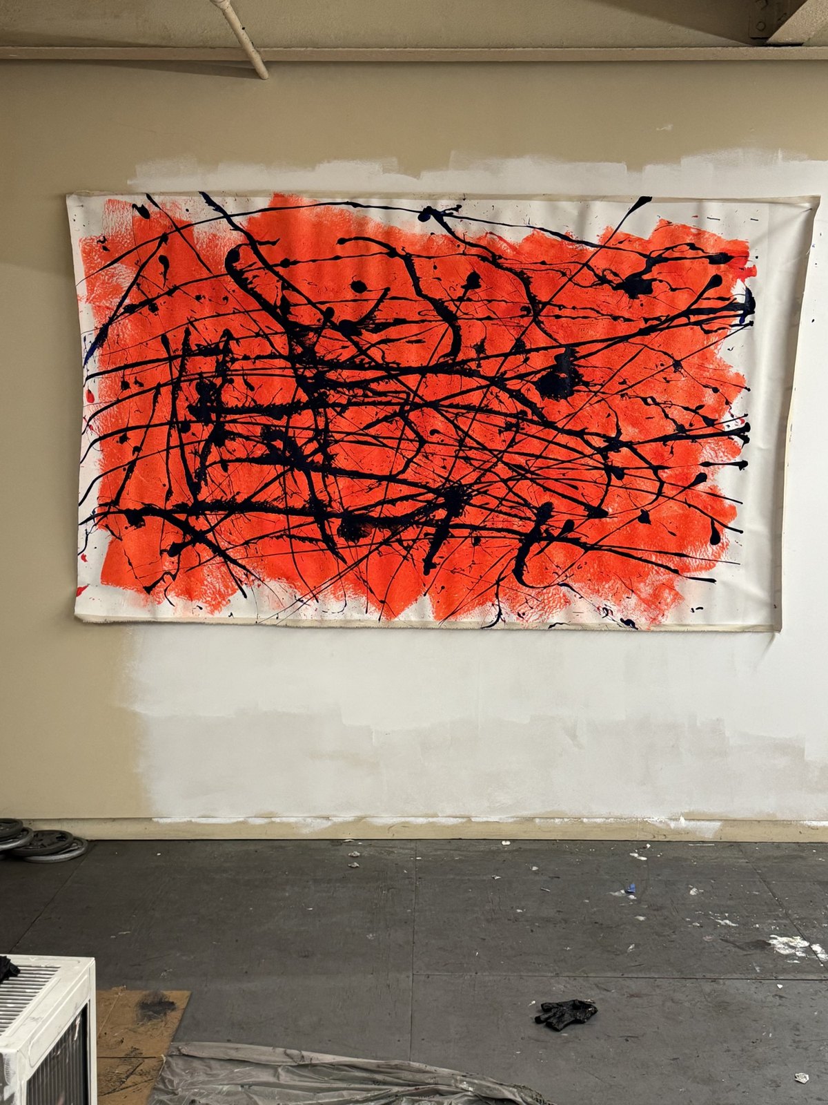 Orange, hung to dry