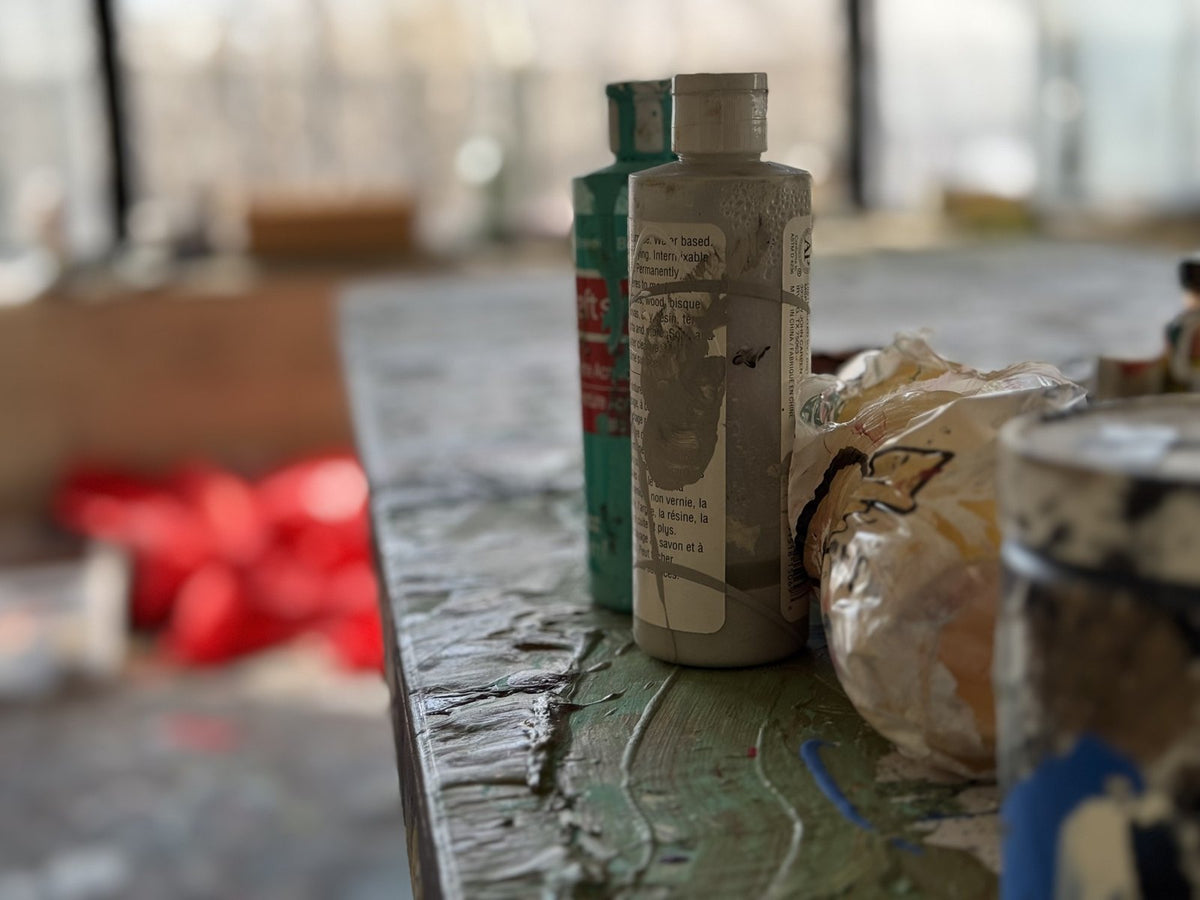 Bottles, and the red bag